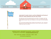 Tablet Screenshot of camp4pawsaustin.com